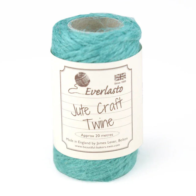 Jute Twine - Aqua by eco-craft - made in the UK