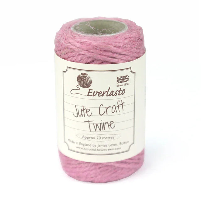 Jute Twine - Candyfloss Pink by eco-craft - made in the UK