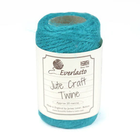 Jute Twine - Cyan Blue by eco-craft - made in the UK