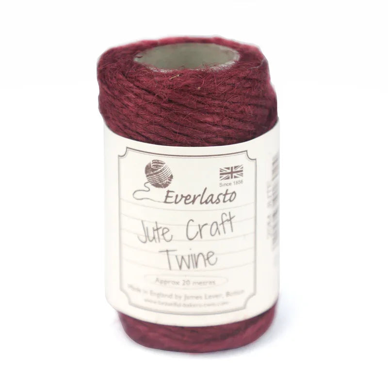Jute Twine - King Crimson by eco-craft - made in the UK
