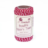 10m Chunky Bakers Twine - Red / White by eco-craft - made in the UK