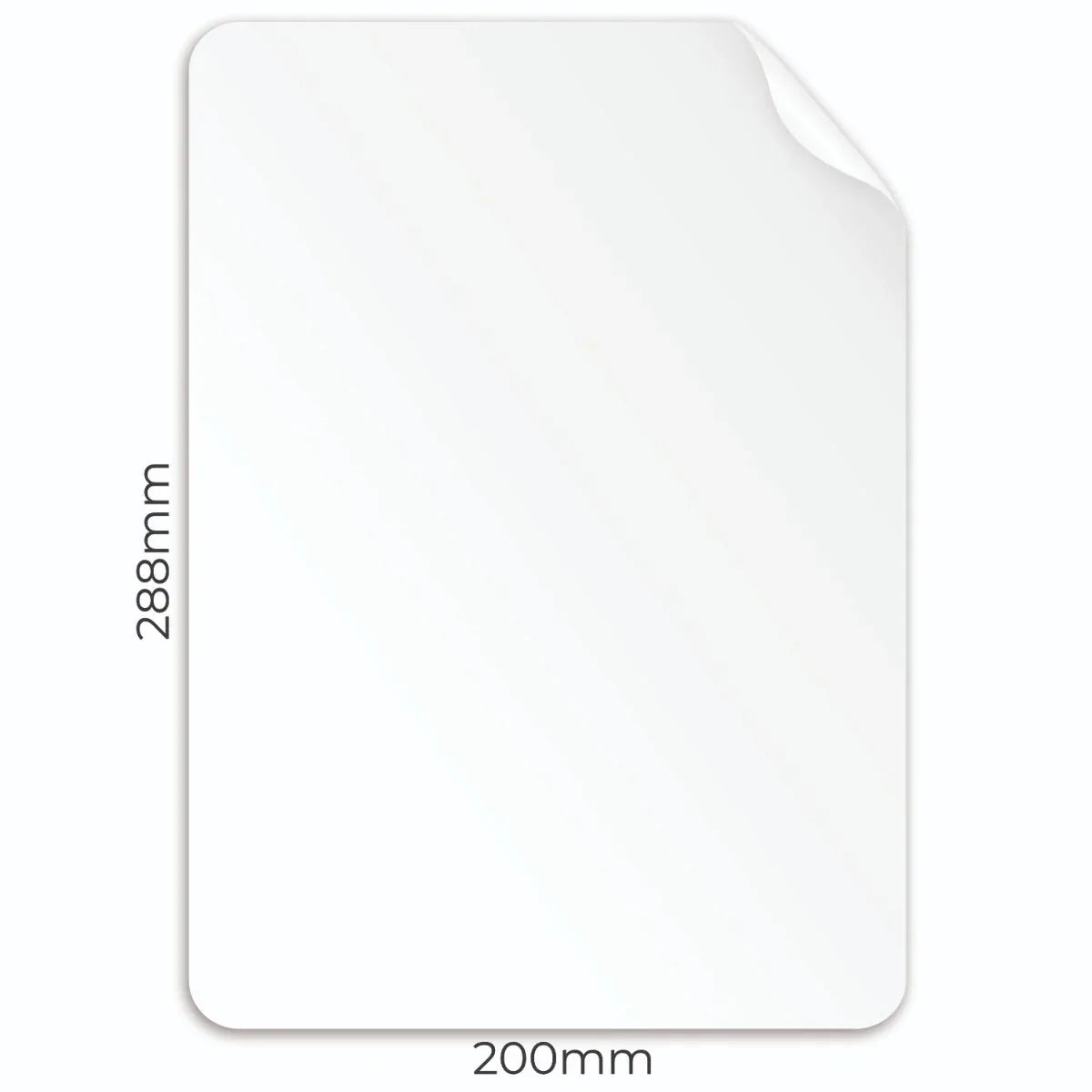 L1 Plain Recycled Labels (200x288mm)-White by eco-craft - made in the UK