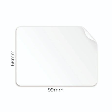 L8 Plain Recycled Labels (99x68mm)-White by eco-craft - made in the UK
