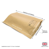 Paper Postal Mailer - 245x340x60mm (Large Letter) by eco-craft - made in the UK