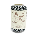 20m Bakers Twine - Black / White by eco-craft - made in the UK