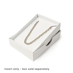 Necklace Insert for 50 x 70mm box 10Pk - White by eco-craft - made in the UK