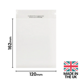 Plain Lip 120x162mm (C6) Compostable Bag by eco-craft - made in the UK