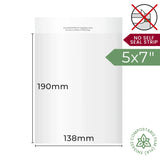 138x190mm Plain Lip Compostable Bag by eco-craft - made in the UK