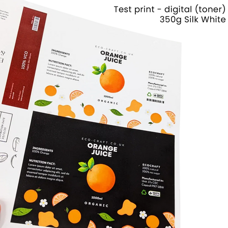 A3 Card - Silk White - 350g by eco-craft - made in the UK