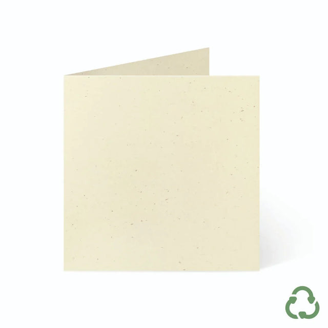 120x120mm Square Card Blanks - Biscuit by eco-craft - made in the UK