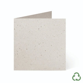 120x120mm Square Card Blanks - Cocoa by eco-craft - made in the UK