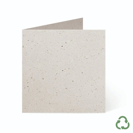 120x120mm Square Card Blanks - Cocoa by eco-craft - made in the UK