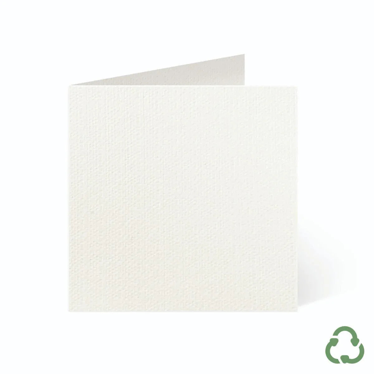 120x120mm Square Card Blanks - Felt White by eco-craft - made in the UK