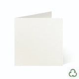 120x120mm Square Card Blanks - Felt White by eco-craft - made in the UK