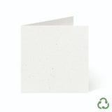 120x120mm Square Card Blanks - Oat Fleck by eco-craft - made in the UK