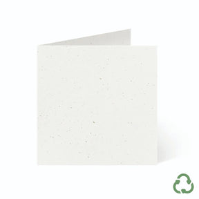 120x120mm Square Card Blanks - Oat Fleck by eco-craft - made in the UK