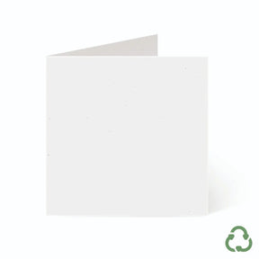 120x120mm Square Card Blanks - White by eco-craft - made in the UK