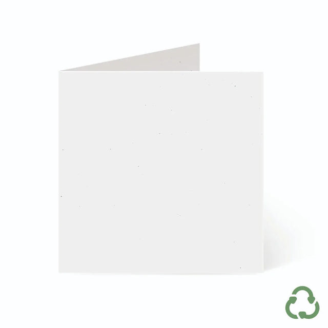 120x120mm Square Card Blanks - White by eco-craft - made in the UK