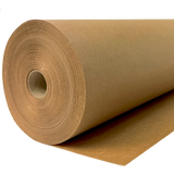 500mm x 200m Ribbed Brown Paper Roll by eco-craft - made in the UK