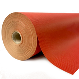 500mm x 120m Red Paper Roll by eco-craft - made in the UK