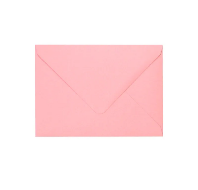 C6 Recycled Envelope Rose Pink by eco-craft - made in the UK