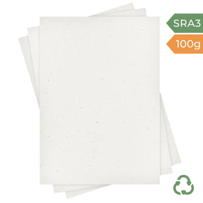 SRA3 Paper - Oat Fleck - 100g by eco-craft - made in the UK