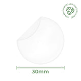 30mm Dia Clear Compostable Sealer Sticker by eco-craft - made in the UK