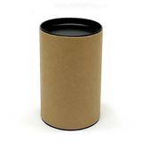 120mm x 76mm Packaging Tube - Black Ends Caps by eco-craft - made in the UK