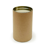120mm x 76mm Packaging Tube - Gold Ends Caps by eco-craft - made in the UK