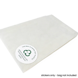 This Bag is Paper' Printed Labels for Glassine Bag (70 per A4 sheet) by eco-craft - made in the UK