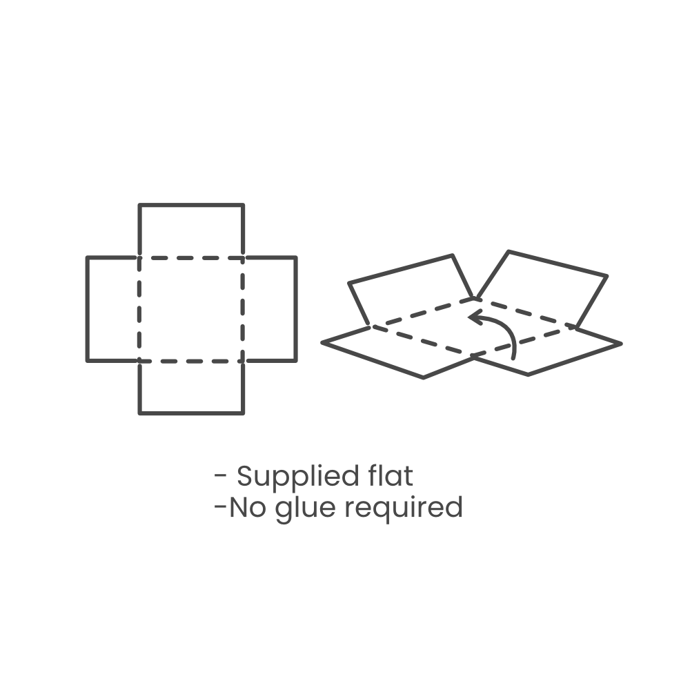 C6 Gift Box & Lid - 165x120x20mm - Hairy Manilla (Kraft Brown) by eco-craft - made in the UK