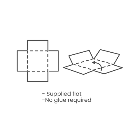 C6 Gift Box & Lid - 165x120x20mm - Hairy Manilla (Kraft Brown) by eco-craft - made in the UK