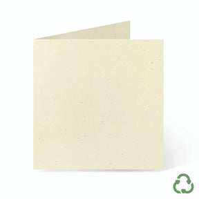 140x140mm Square Card Blanks - Biscuit by eco-craft - made in the UK