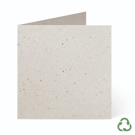 140x140mm Square Card Blanks - Cocoa by eco-craft - made in the UK