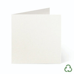 140x140mm Square Card Blanks - Felt White by eco-craft - made in the UK