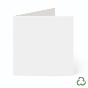 140x140mm Square Card Blanks - White by eco-craft - made in the UK