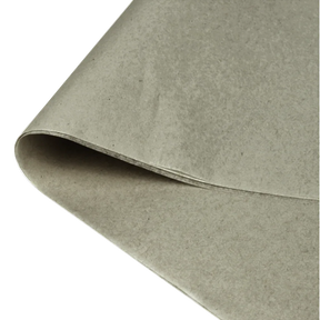 100% Recycled Grey Tissue Paper (375 x 500mm) 480 Sheets by eco-craft - made in the UK