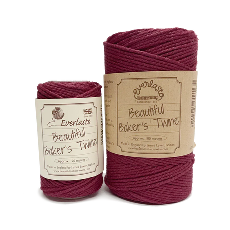 Cotton Twine - Burgundy by eco-craft - made in the UK