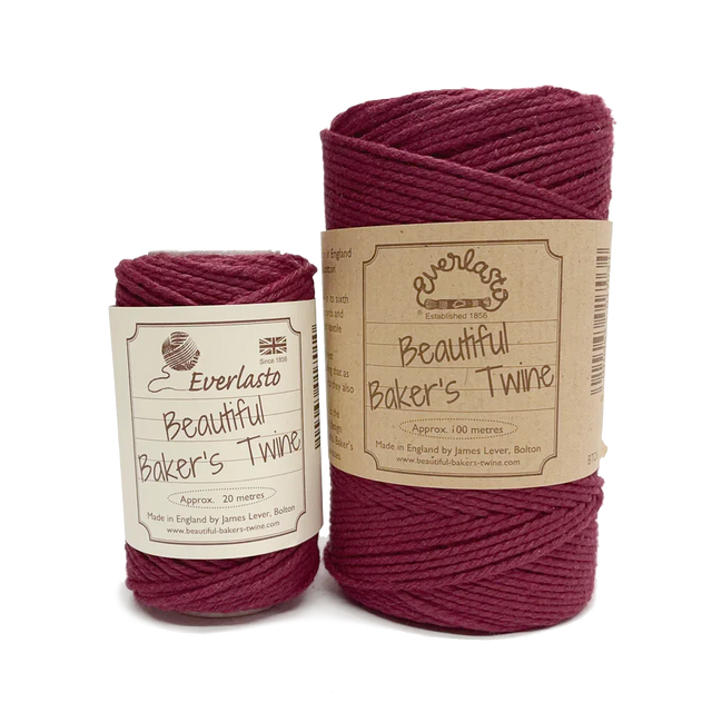 Cotton Twine - Burgundy by eco-craft - made in the UK