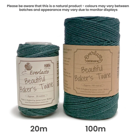 Cotton Twine - Moss Green by eco-craft - made in the UK