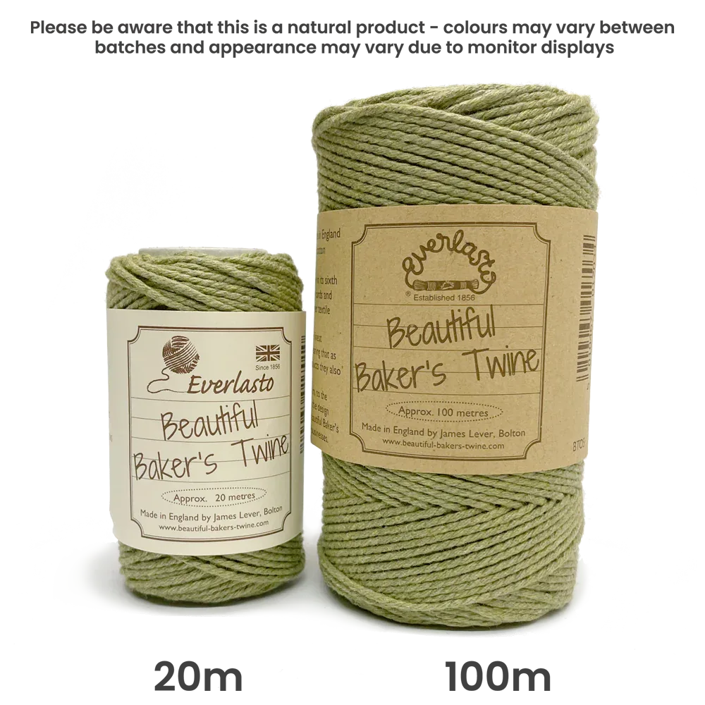 Cotton Twine - Olive by eco-craft - made in the UK