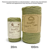 Cotton Twine - Olive by eco-craft - made in the UK