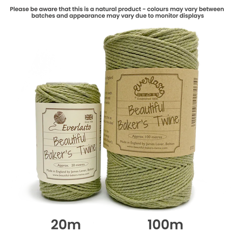 Cotton Twine - Olive by eco-craft - made in the UK