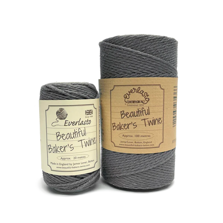 Cotton Twine - Lakeland Slate by eco-craft - made in the UK