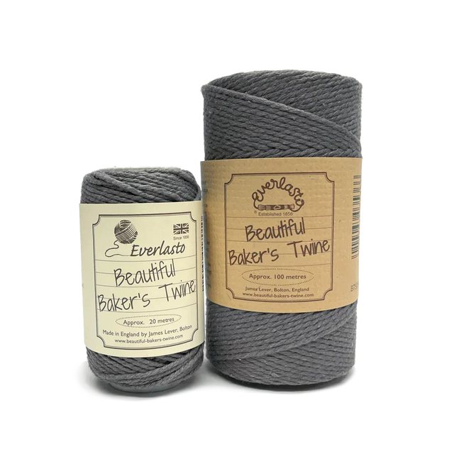 Cotton Twine - Lakeland Slate by eco-craft - made in the UK