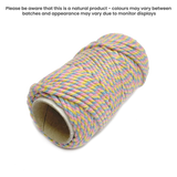 Cotton Twine Tri-Colour - Unicorn by eco-craft - made in the UK