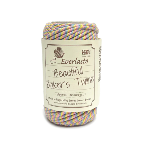 Cotton Twine Tri-Colour - Unicorn by eco-craft - made in the UK