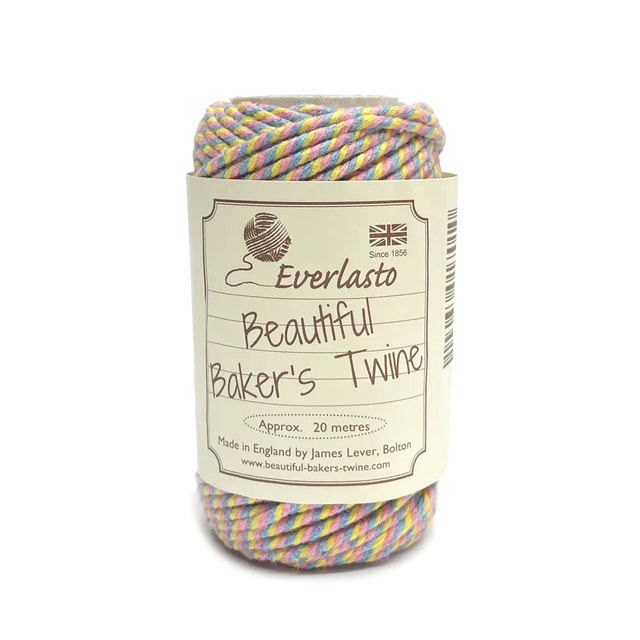 Cotton Twine Tri-Colour - Unicorn by eco-craft - made in the UK