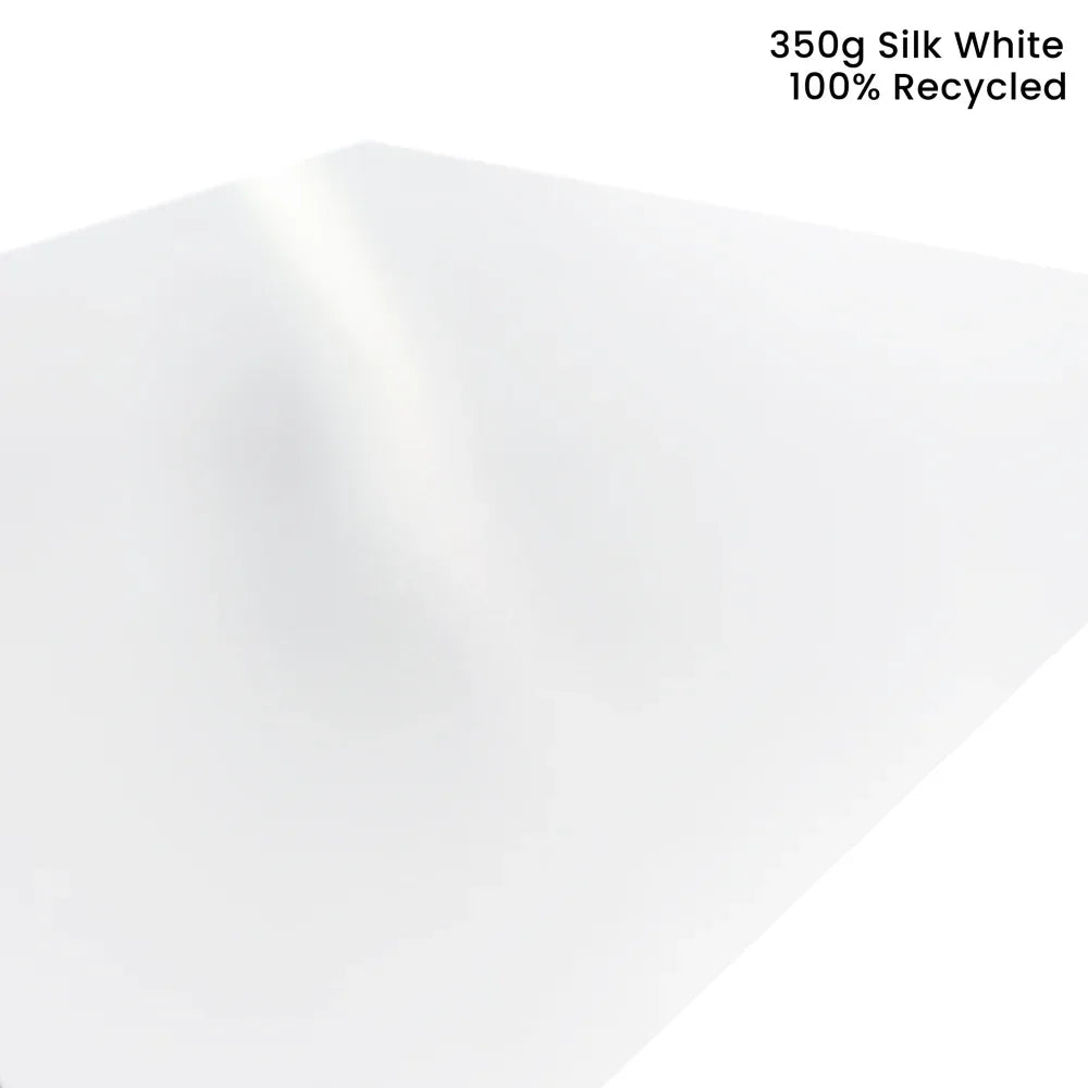 A3 Card - Silk White - 350g by eco-craft - made in the UK