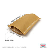 Paper Postal Mailer - 180x300x40mm (Extra-Small) by eco-craft - made in the UK
